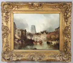 Alfred Montague, Amsterdam, oil on canvas