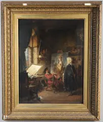 Carl Seiler, Rembrandt At His Easel