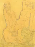 Austin Osman Spare, Wandering Lust, pencil and wash on paper