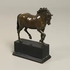 Bronze Of A Pacing Horse by Giambologna, sold Sep 2024