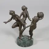 John Uht, - Bronze Limited Edition Group Of Dancers, A set of three bronze figures of dancers