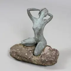 Bill Ogilvie, - Large Bronze Sculpture Of A Nude, A large bronze figure of a nude female figure