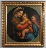 Raphael, Madonna Della Sedia, Oil on canvas