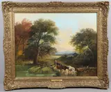 View Near Conway by John Joseph Barker of Bath, sold Sep 2024