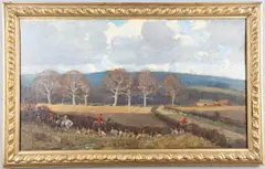 Robert Hugh Buxton, Hunting Scene In Devon
