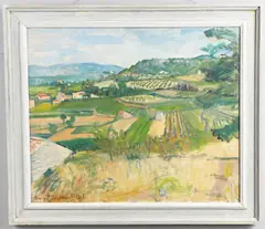 Les Maquignons, Goult, France by Rupert Shephard, oil on canvas, sold Sep 2024