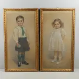 Florence Small, PORTRAITS OF IAN MACKINNON (ne JAMESON, 1908-1972); AND HIS SISTER, ISLA