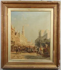 William Raymond Dommersen, The Market Place, Valencia, Spain