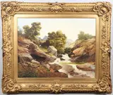 William West, Figures By A Rocky Ravine