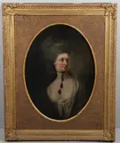 Hugh Barron, Portrait Of A Lady, oil on canvas