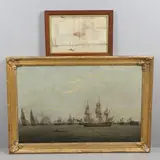 Thomas Luny, The Battle Of The Nile, August 1798, with an ink key identifying all the vessels (possibly by Luny)