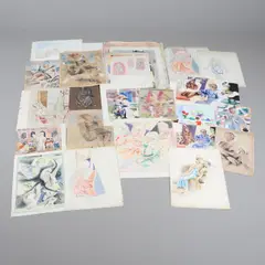 James Wood, A Folio Of Assorted Studies, crayon