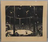 Emma Bormann, Circus, Woodcut