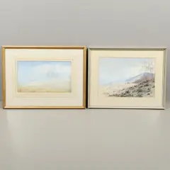 George Edward Lodge, Thunder Clouds Over Salisbury Plain, watercolour and gouache