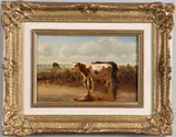 Helmert van der Flier, Cattle In A Meadow