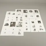A Folio Of Etchings by Rembrandt Harmensz van Rijn, eleven printed with two subjects, sold Apr 2024