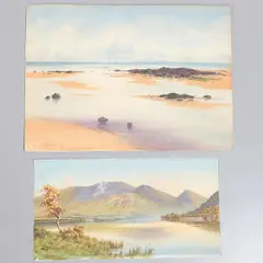Edward Horace Thompson, Gently Falls The Eventide: Bassenthwaite Lake With Skiddaw, Ullock Pike & The Dodd, watercolour