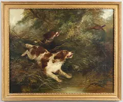 George Armfield, Spaniels Flushing Pheasant