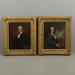 Richard Rothwell, Portrait Of A Lady; And Of A Gentleman
