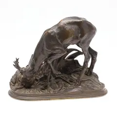 Pierre-Jules Mêne, Bronze Study Of A Buck