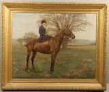 F. M. Hollams, Portrait Of Hilda Mary Lindley (1874-1950), Near Puckeridge
