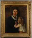 Dora Carpenter, PORTRAIT OF ELLEN MARIA HYETT (nee CARPENTER, 1841-1928), WITH HER DAUGHTER MARGARET (1880)