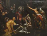 Abraham Bloemaert, The Raising Of Lazarus, The composition derives from an engraving by Jan Muller (c.1593)