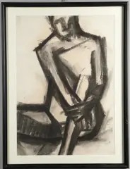 Karl Weschke, Seated Figure, c.1957