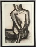 Karl Weschke, Seated Figure, c.1957