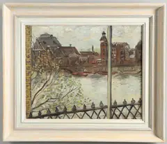 Vivien White, View From The Artist's Window, Milton Chambers, Looking South Across The Thames