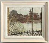 Vivien White, View From The Artist's Window, Milton Chambers, Looking South Across The Thames