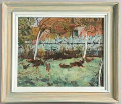 Vivien White, Poultry In A Garden