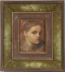 Portrait Study Of A Girl by Annibale Carracci, sold Jan 2024