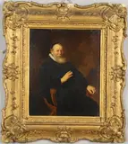 Portrait Of The Preacher Eleazar Swalmius by Rembrandt Harmensz van Rijn, sold Jan 2024