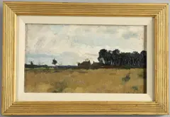 Adrian Scott Stokes, Landscape With Trees And Cottages