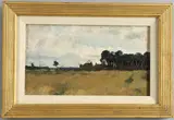 Adrian Scott Stokes, Landscape With Trees And Cottages