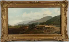 Richard Beavis, Highland Cattle By An Estuary