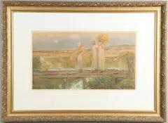 Herbert Nye, Gleaners At Twilight