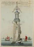 Jaaziell Johnston, A Propect Of Eddy-Stone Light-House Near Plymouth, Engraving by John Sturt (1658-1730)