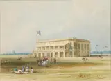 Justinian Gantz, Bombay Race Stand; Residents Bungalow Near Seringapatam, Mysore Country; Trichinopoly Rock And Fortress, Madras Presidency; Fort At Vellore, Madras Presidency, each with original pencil title inscribed on paper label attached to new backpaper