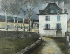 William Henderson, A French Courtyard, 1956
