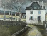 William Henderson, A French Courtyard, 1956
