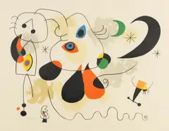 (Composition) by Joan Miró, Colour lithograph, sold Oct 2023