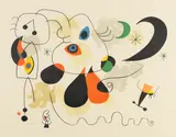 (Composition) by Joan Miró, Colour lithograph, sold Oct 2023