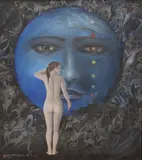 Sean Jefferson, A Small Collection Of Works On Paper, To comprise a gouache `Night` (after Frederick Carter)