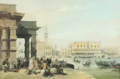 Edward Pritchett, Venice: A View Of The Palazzo Ducale And The Piazzetta San Marco From The Punta Della Dogana