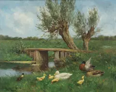 Constant Artz, Ducks By A Country Pool
