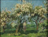 Louis Soonius, Lady In An Orchard