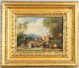 Robert Trewick Bone, A Musical Party In A Park Landscape
