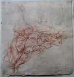 Niccolo Berettoni, The Assumption Of The Virgin (?), Red chalk